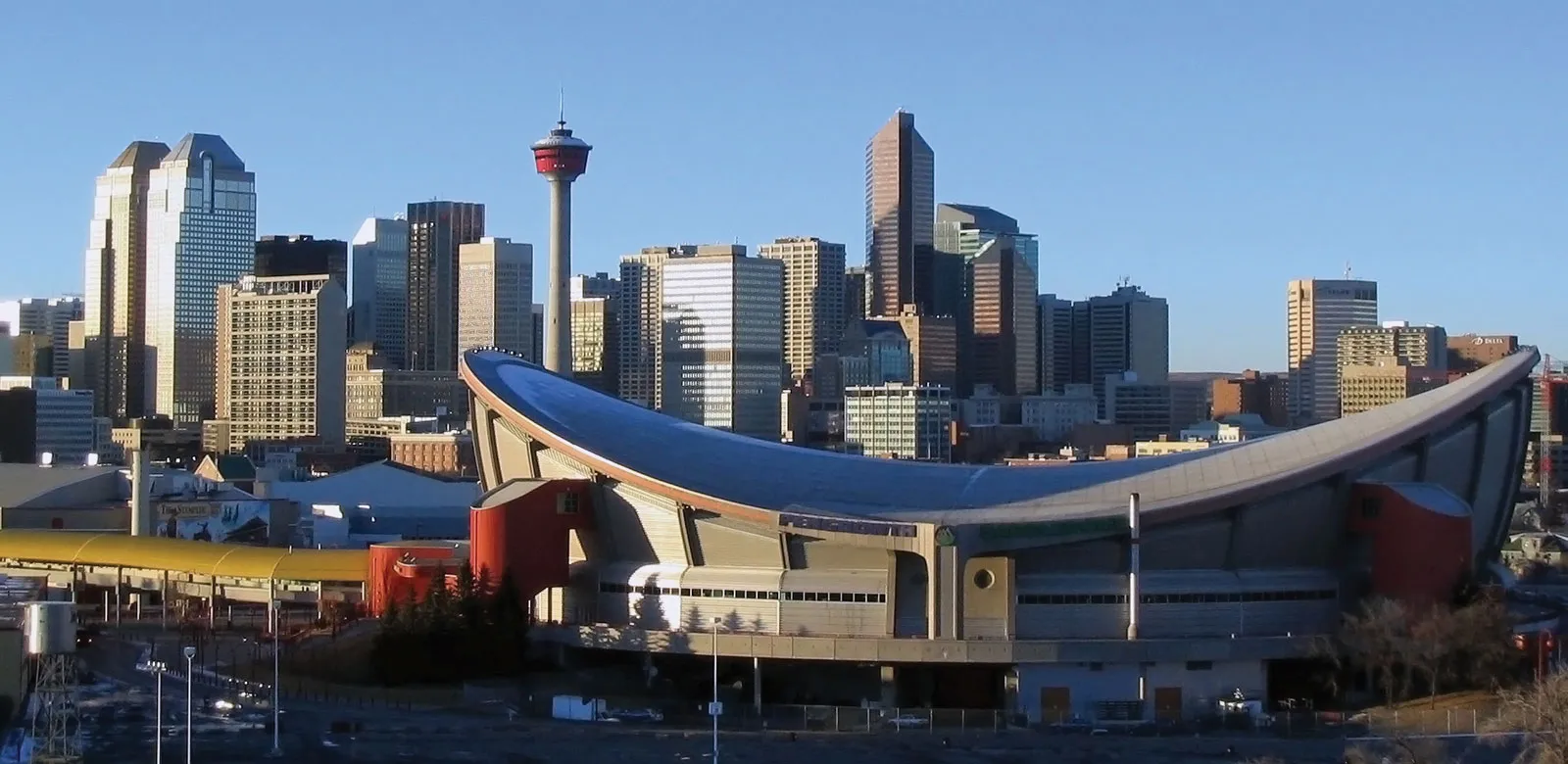 Bull riding event at Calgary Stampede