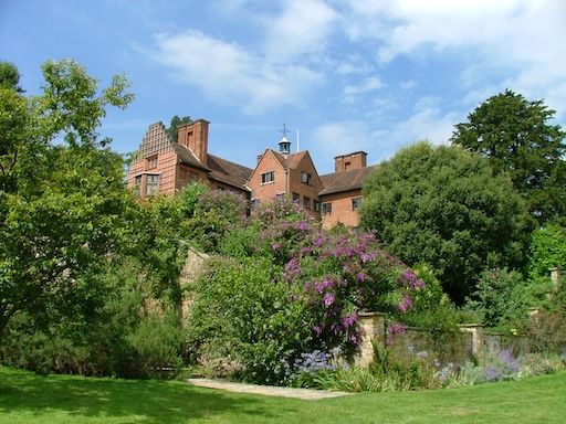Exterior view of Chartwell House surrounded by greenery