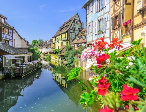 Colorful houses in Colmar, France