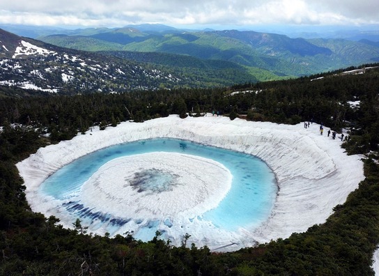 Dragon Eye phenomenon at Lake Mashu