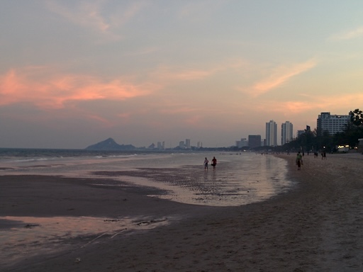 Horseback riding along the beach at Hua Hin