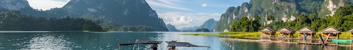 Floating bungalows on Cheow Lan Lake