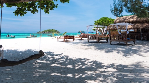 Sunset Beach on Koh Lipe, quiet and golden