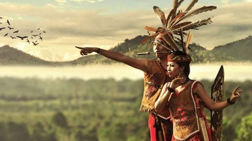 Antang Bird Symbol in Dayak Ritual