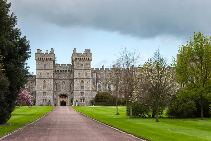 Aerial view of Windsor Castle