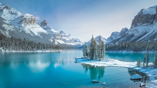 Mountain view in Jasper National Park