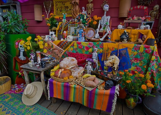 Traditional Day of the Dead ofrenda