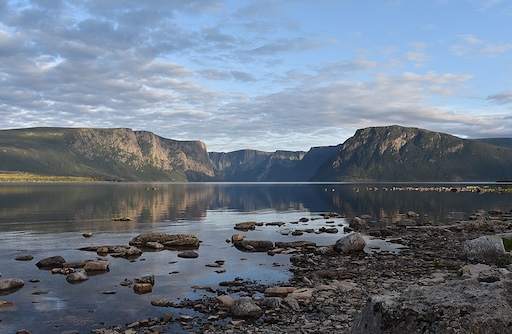 The rust-colored Tablelands of Gros Morne