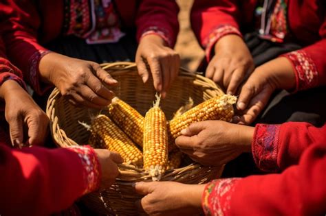 Corn altar with offerings in Oaxaca