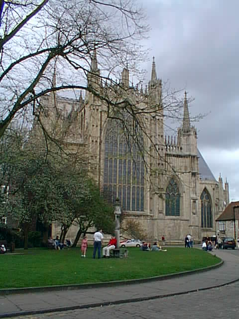 The Rose Window inside York Minster