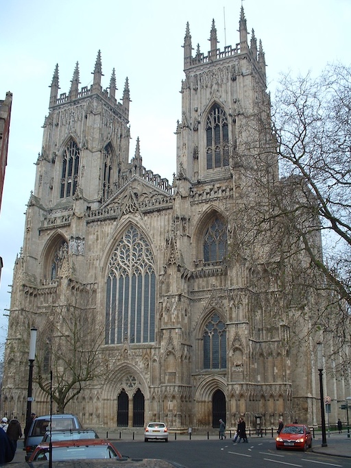 View from the top of York Minster's tower