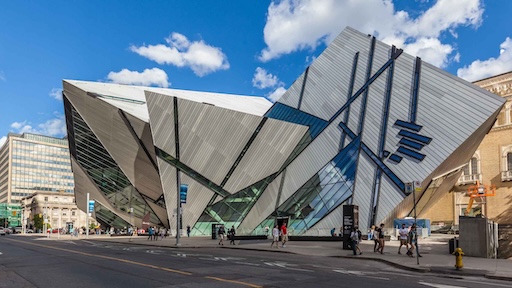 Dramatic exterior of the ROM's Crystal addition
